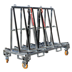 A frame trolley, glass trolley, a frame for stone,hot dip galvanised with straps