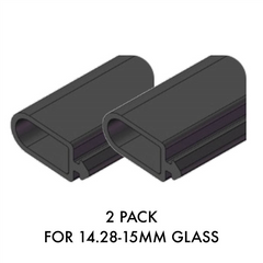 Versatilt – Heavy Duty Glazing Rubber Suits 14.28 & 15mm Thick Glass 2pk
