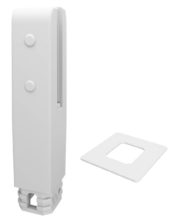 Non Conductive Pool Fence Spigot - Insuluxe - Core Drill Insulated Spigot, Matt White