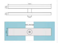 White Rigi Clamp for Glass Pool Fence - 180 Glass to Glass - Slim Connector Clamp Bracket - SS316 - White