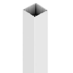 50 x 50mm Aluminium Post - 2400mm - Heavy Duty - White