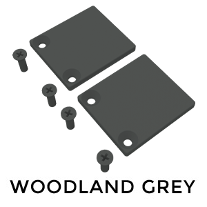 Aluminium Slat Screen Kit - Woodland Grey colour,   1800mm high x 3000mm wide, Slat fence panel