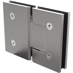 180° Shower Screen Door Hinge Shower Enclosures Glass Hinge, Glass to Glass - Satin Chrome