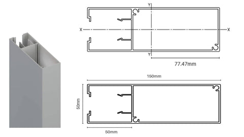 Aluminium BATTEN EXTRUSIONS - Battens, Choose of sizes and colours.