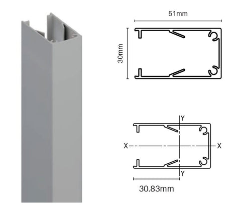 Aluminium BATTEN EXTRUSIONS - Battens, Choose of sizes and colours.