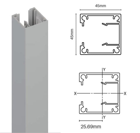 Aluminium BATTEN EXTRUSIONS - Battens, Choose of sizes and colours.