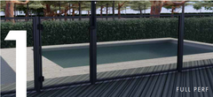 Premium Perforated Pool Fence Panel - 1988mm W x 1188mm H, Perf Pool Fencing