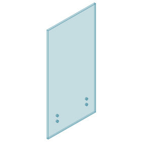 12MM HEAT SOAKED TOUGHENED GLASS PANELS - STANDOFF GLASS - SUITABLE FOR USE WITH SUMMIT HANDRAILS