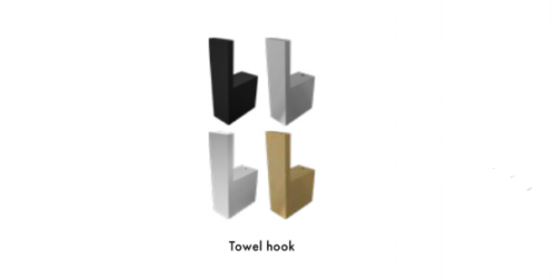 Bathroom Robe Hook, Towel Hook, Stainless Steel, Matt Black, Brushed Satin