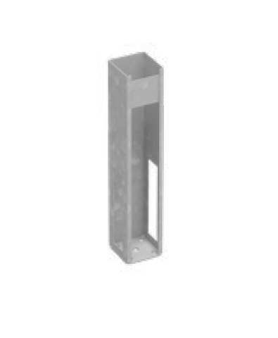 Concealed base plate 616mm High for Vertical Paling posts