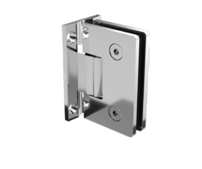 Zürich 6mm wall to glass hinge SQUARE EDGE, chrome