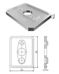 5mm height adjustment packer for top fix spigot