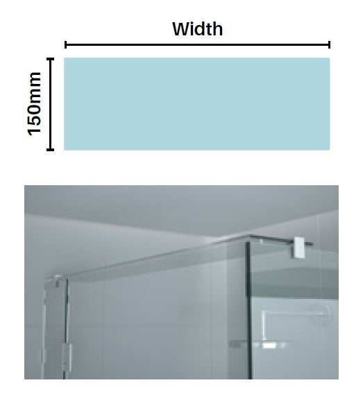 GLASS BRACE PANELS, can be used for glass header bars or shelving