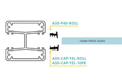 P40 glazing rubber