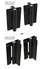 Kwik Fit and Aluminium hinge pair ADJUSTABLE TENSION