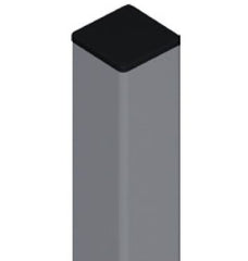 50x50mm core drill post 1800mm OR 2100mm H Aluminium, with top cap