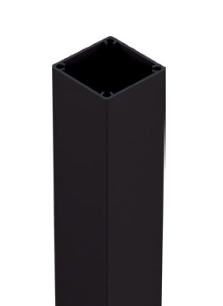65x65mm Aluminium Post - 2400mm with top cap, 3mm wall thickness, heavy duty