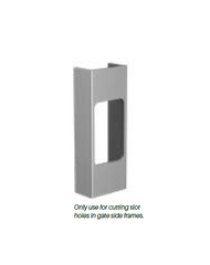 Hole cutting jig - For gate midrail for Vertical Pailing