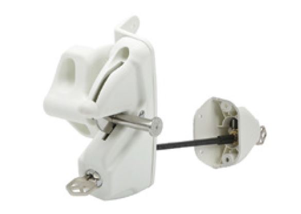 White Lokk Latch® deluxe KEYED TO DIFFER