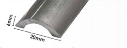 Shower Screen Door Water Bar Floor Seal Antirust, Aluminium Chrome Strip