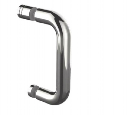 "D" shower door handle stainless steel 