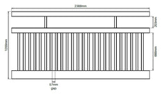 BRIDGEHAMPTON PVC PANEL KIT 2388 x 1200mm PVC, 7 Year Warranty