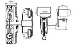 Lokk Latch and KEYED TO DIFFER