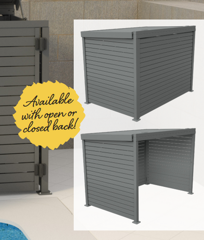 Pool Pump Storage, Aluminium Slat Storage Closure, Bin Storage, Choose your size and colour