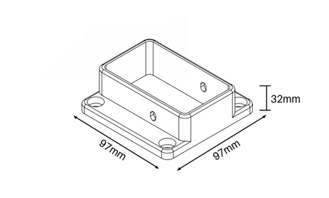 Wall/post brackets 3 PACK for Slat top PVC fencing