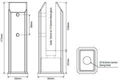 Madrid Deluxe top fix spigot, perfect if you dont have room for core drill holes