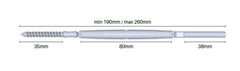 Lag rigging screw M5 X 3.2mm Stainless Steel 316
