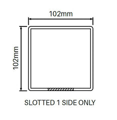 102mm X 102mm One Way End Post  - SEMI PRIVACY HAMPTONS FENCE POST, 7 Year Warranty