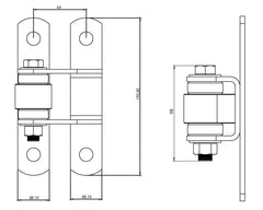 Shut It Heavy Duty Gate Hinge