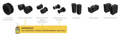 St‚Äö√†√∂¬¨√ül kit frameless sliding shower screen kit MATT BLACK FINISH / SS304