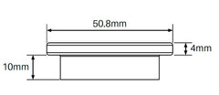 MOD50 post top cap for 50mm diamater stainless steel posts