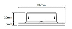 MOD50 base plate flange SS316