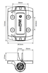 TruClose hinge pair Heavy duty 2 ALIGNMENT LEGS
