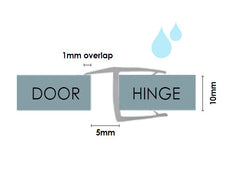 PVC hinge gap water seal 2100mm