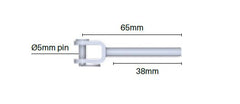 Fork terminal Fork Terminal SS316 M5 X 3.2 Wire Rope Balustrade Fixings