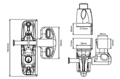 Lokk Latch and deluxe KEYED TO DIFFER Deluxe Lockable Latch from both sides of gate