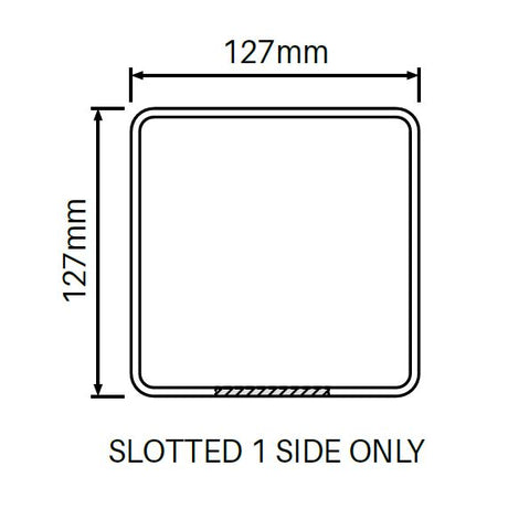 127MM X 127MM 1 way PVC fence post - Full privacy, 7 year Warranty