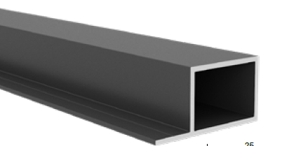 80x40x3mm Aluminium Deck Joist with extended bottom flange leg - 5500mm long