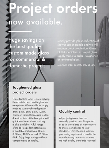 Glass, Custom Project Orders, Any Glass, Toughened, Laminated, Get a Quote