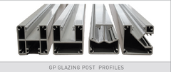 2 WAY SEMI FRAMELESS GLAZING POSTS - 1800mm In Ground Glazing Post - Image 2