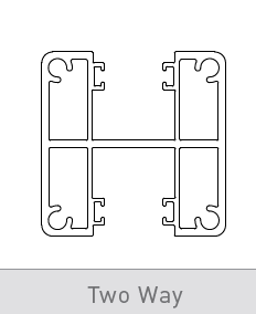 2 WAY SEMI FRAMELESS GLAZING POSTS - 1800mm In Ground Glazing Post - Image 1