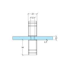SHOWER DOOR KNOB ANTIQUE BRONZE