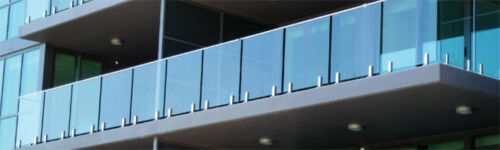 Frameless 12mm Glass Balustrade Panels, 970MM HIGH  choose your size,