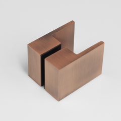 SQUARE SHOWER KNOB HANDLE ANTIQUE BRONZE