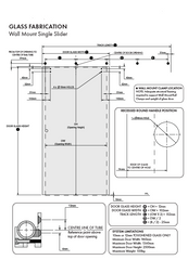 Norsk Glass Sliding Barn Door Hardware Kit, Stainless steel, Matt black