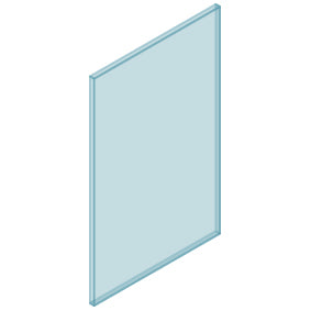 Frameless 12mm Glass Balustrade Panels, 970MM HIGH  choose your size,